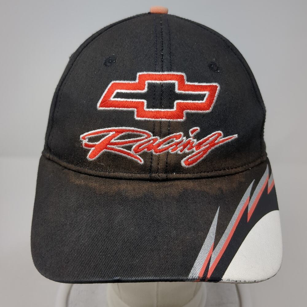 Chevrolet Racing Strapback Baseball Cap Black One Size Adjustable DP Racing - Picture 2 of 9